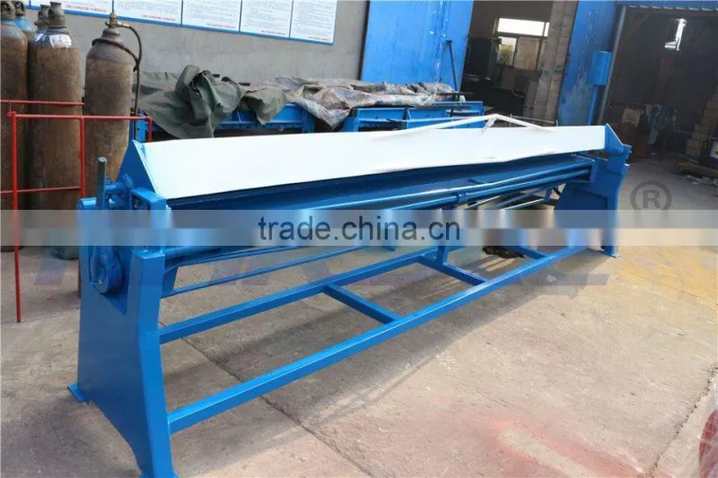 manual steel folding machine/steel sheet metal bender/duct folding equipment