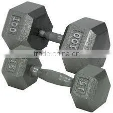 Rubber coated Hex Dumbbell