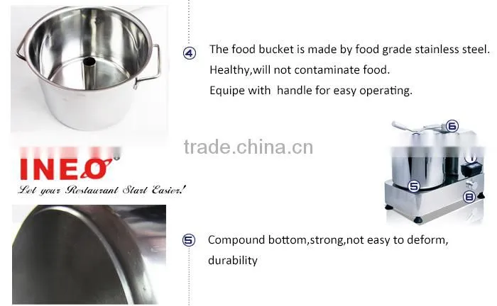 restaurant industrial electric food chopper(stainless steel,adjustable speed,safety cover)