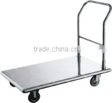 Hot sales strong Stainless Steel Flatbed push cart