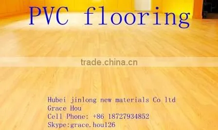 Hot sale indoor household plastic PVC flooring