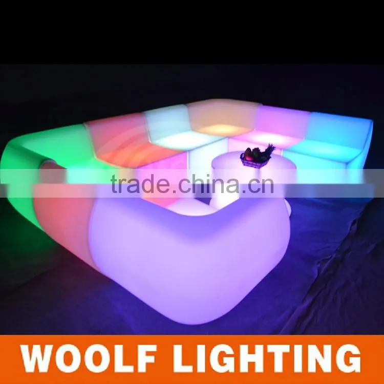 Cheap Price LED Illuminated Wholesale Plastic Sofa Chairs