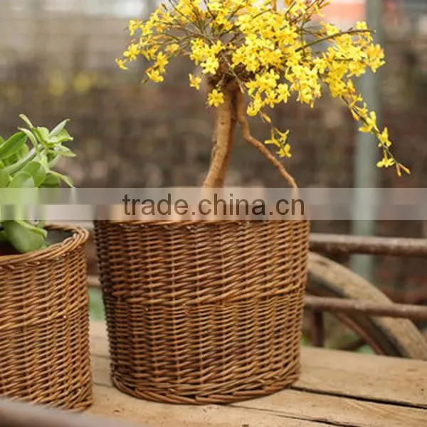 2016 wicker baskets for plants wicker plant pots hanging plant pot