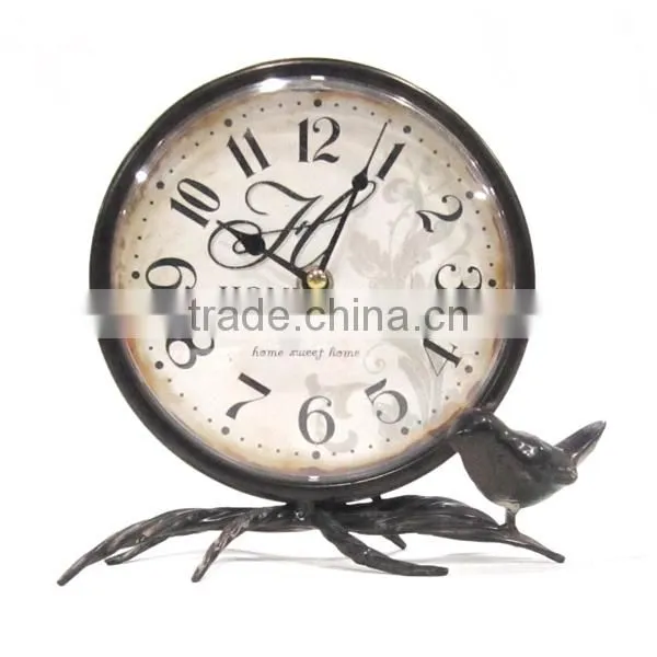 Metal Decorative Table Clock Desk Clock