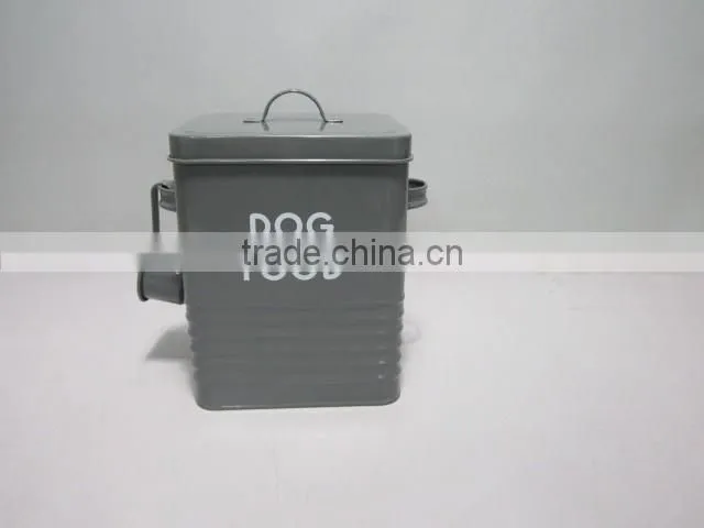 High quality dog food storage box metal with scoop