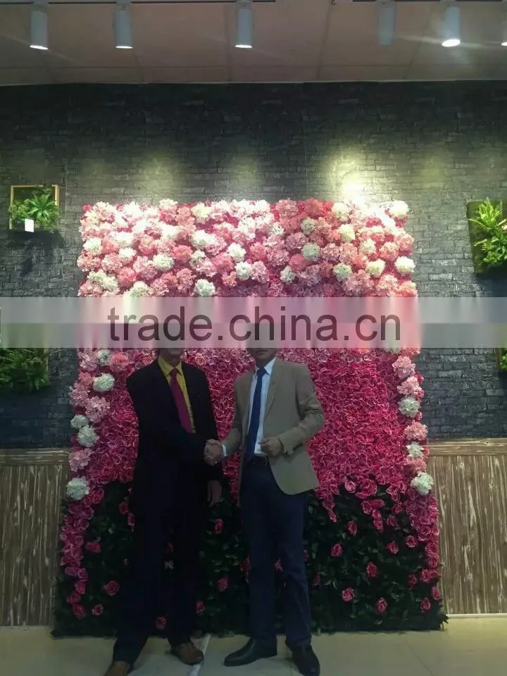 new design indoor decoration wall wedding deco artificial orchid flower wall EHW08