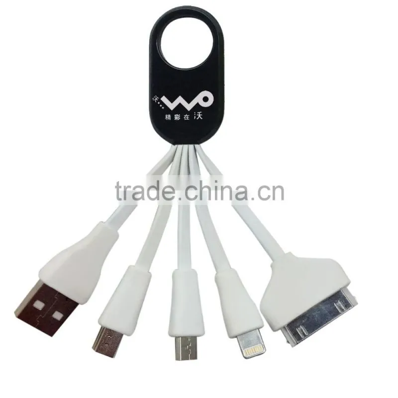 4-in-1 Multi USB Adapter Charging Cable Connector for Iphone 6, 6 Plus, 5 / 5s / 5c, Ipad,Smartphones