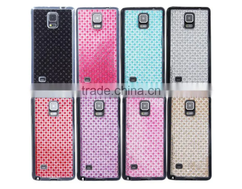 TPU new design diamond stone phone case for Samsung NOTE 4