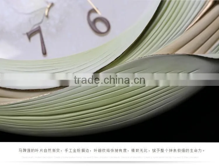 M16A Momoda Living room Creative modern hanging fancy elegant3D flower wall clock Quiet quiet quartz decoration large wall clock