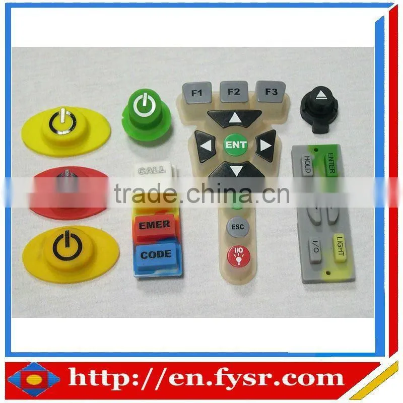 High quality membrane silicone rubber press keypad with carbon pills