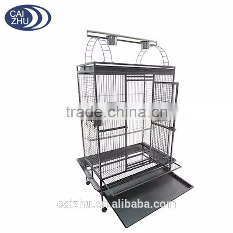Extra Large Bird Cage Parrot Finch Macaw Cockatoo Pet Cages With Top Play Stand