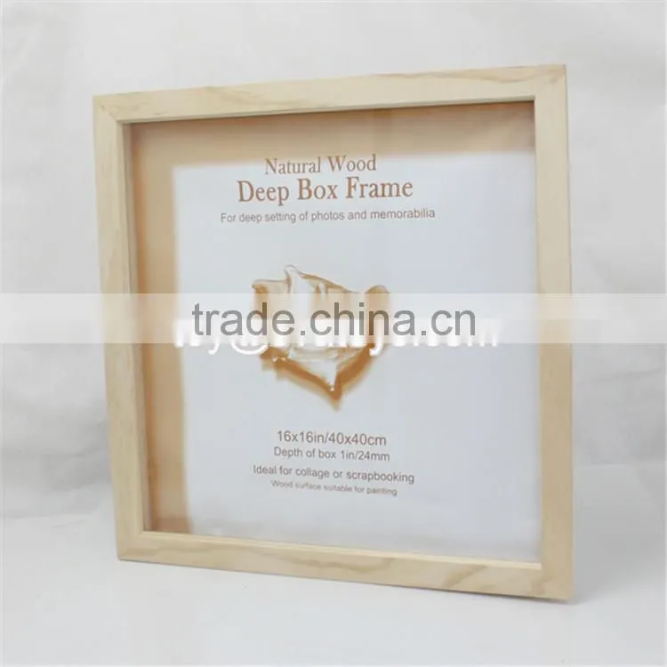 Best selling heart shape wooden square photo frames W09A026