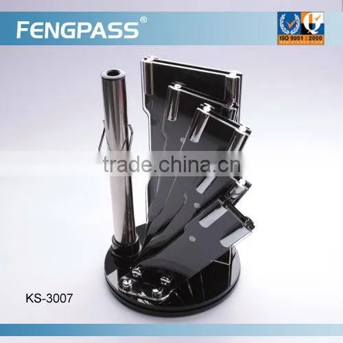 High quality plastic knife block(476-503-554)