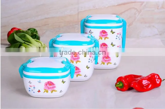 Compartments Promotion Kids Plastic Lunch Box,Lunch Box With Handle,Two Layers Lunch Box/custom High Quality Plastic Lunch Box