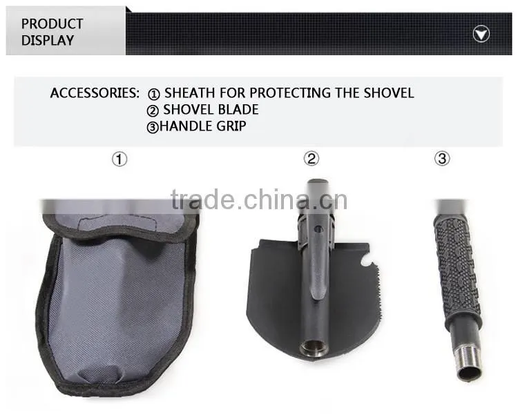 QJ-JS05 Multifunctional Folding Shovel, Foldable Shovel