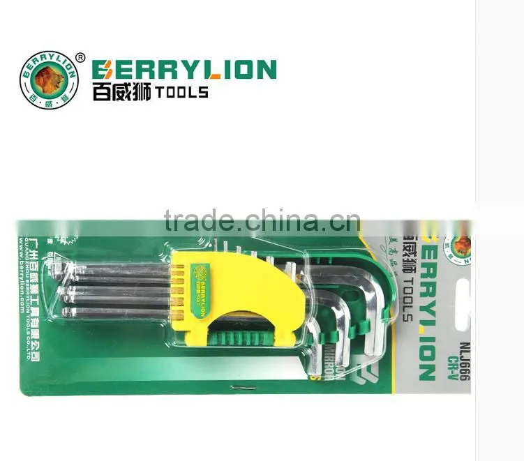 Berrylion S2 Hex Key Set Metric System Extra Long 9pcs Hex Key Set