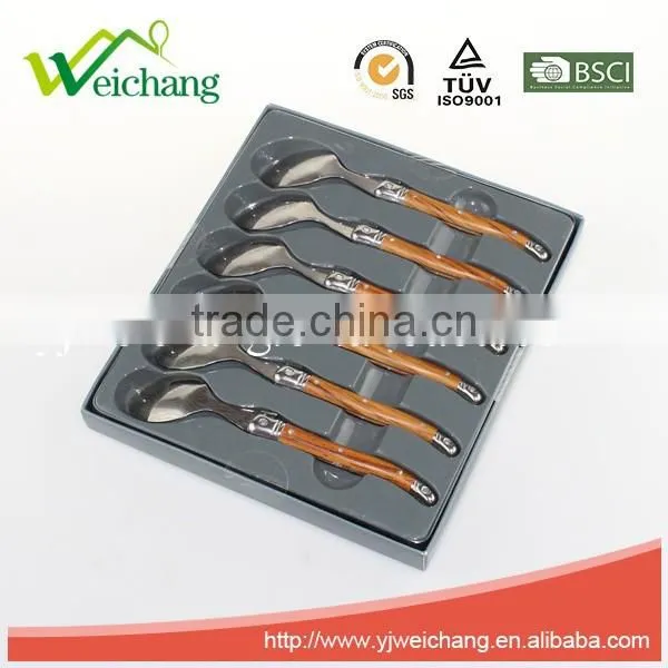 WCJ850 Hot Sale Cutlery Set Stainless Steel 6 pcs Plastic Kitchen Cutlery Set