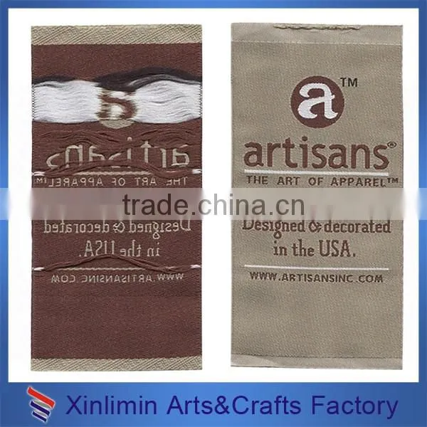 Custom design woven technics care label