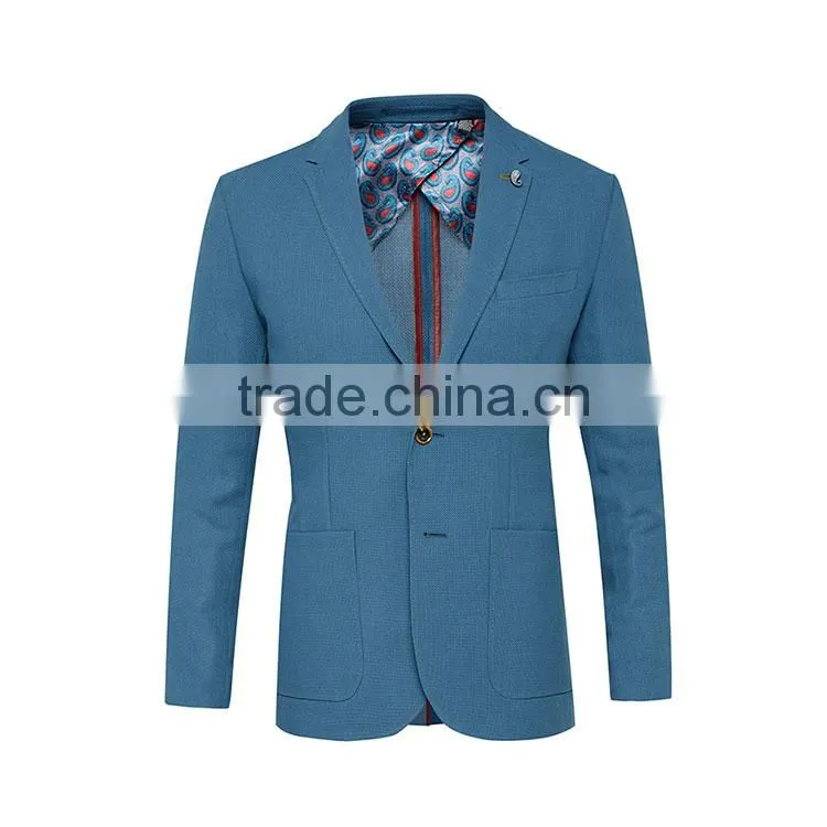2017 Trending Products Half Lining Polyester Viscose Fashion Office Custom Man Simple Suit Designs