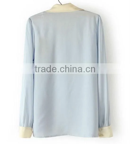 fashion simple chiffon shirts for woman