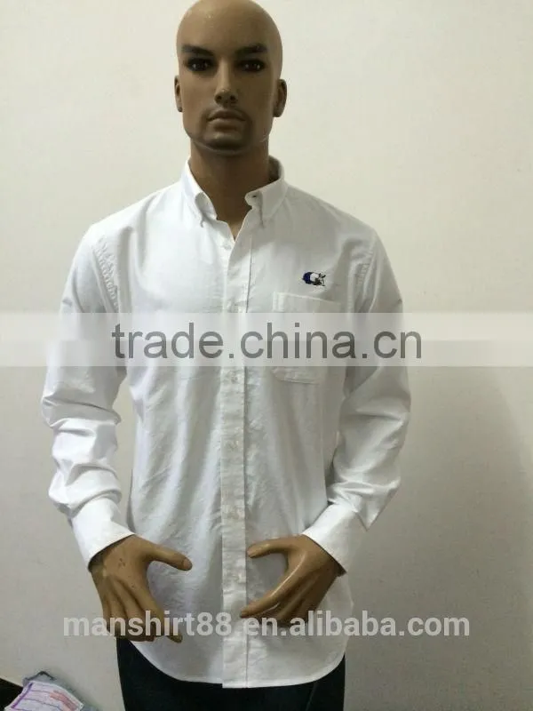 custom label and logo cheap button down oxford shirt