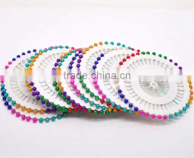 Mixed Color Ball Sewing Pins Plastic Knitting Needles