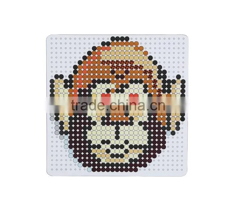 Diyfashion 5mm mini hama perler fuse beads Gorilla set with pegboard iron paper and twezzer fuse beads set toys 18001