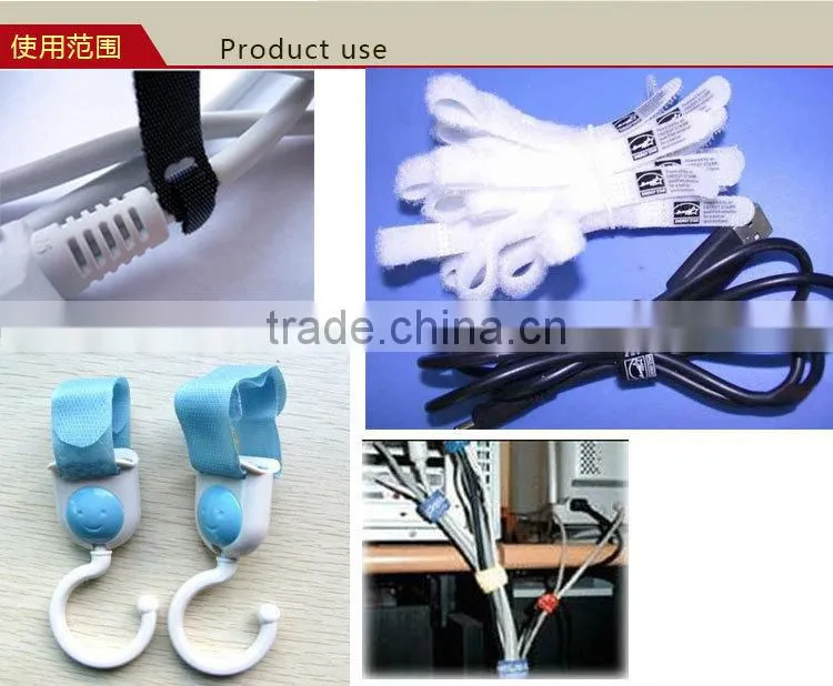 Easy release hook and loop cable ties