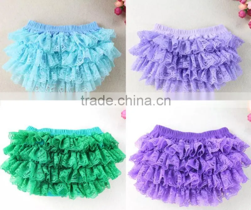New Arrival baby bloomers wholesale multi-color softful ruffle bloomers