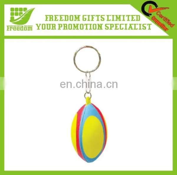 Customized Logo Printed PU Leather Keychain