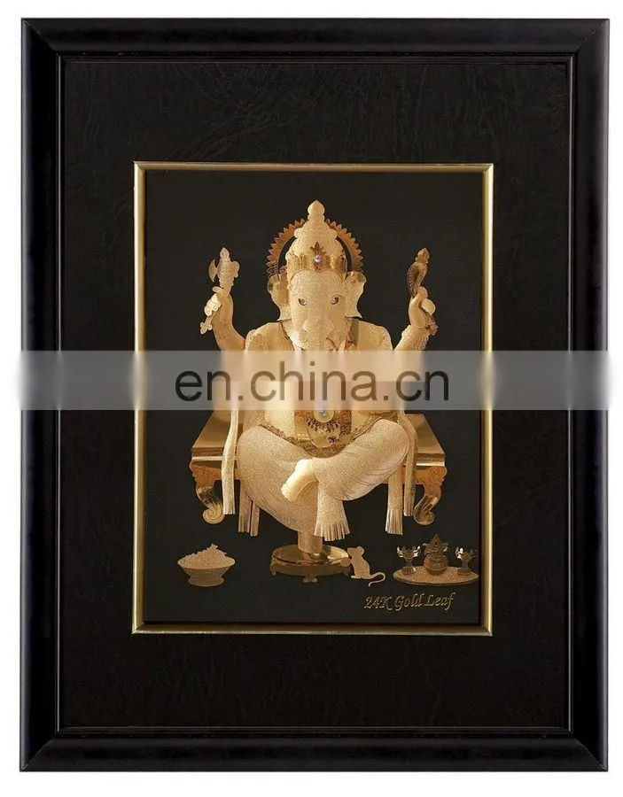 NICE Hot selling gold foil india god pictures for India god 3D gold foil frame