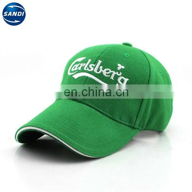 Promotional custom 6 panel cotton sports baseball cap