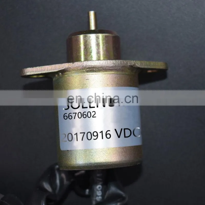 New 6670602 Fuel Shut Off Solenoid For Bobcat 463-553-S70-S100