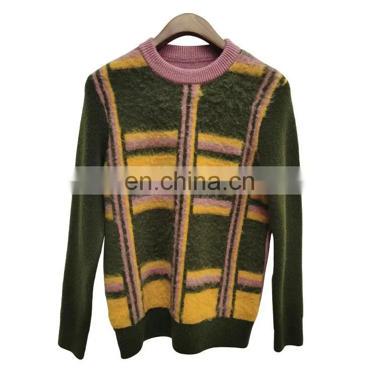 DiZNEW New Design Custom Knitted Embroidered Black Ugly Christmas Sweater Men