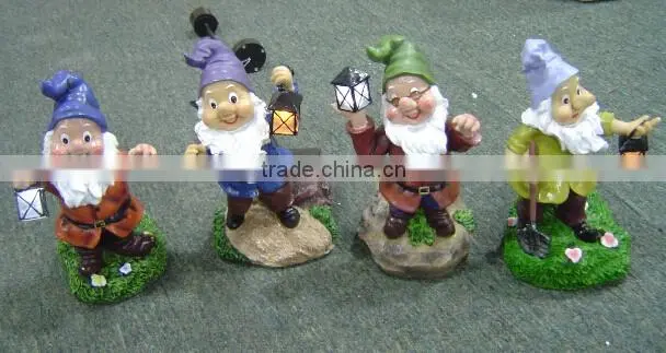 Solar power rechargable Father Christmas LED lights