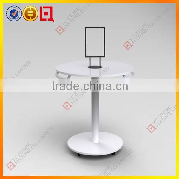 Fashion new design useful metal rotating clothes plastic display stand