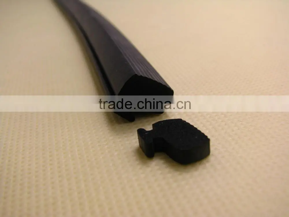 black rectangle epdm shower door rubber seal