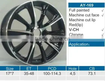 Excellent quality 18*8.0 alloy car wheel rim with last price