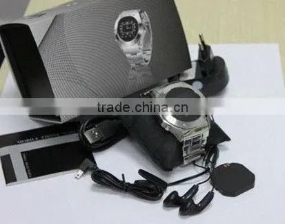Stainless steel watch mobile phone W968T