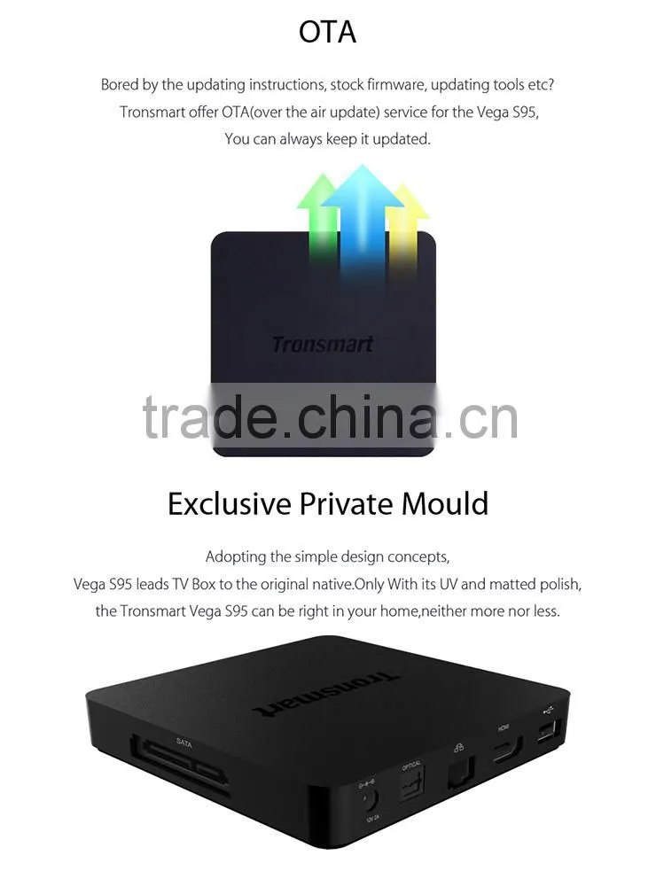 Tronsmart Vega S95 Telos , True 4K Media Player , Built-in Android 5.1 Lollipop OS Feature 2GB DDR3 RAM, and 16GB eMMC Flash
