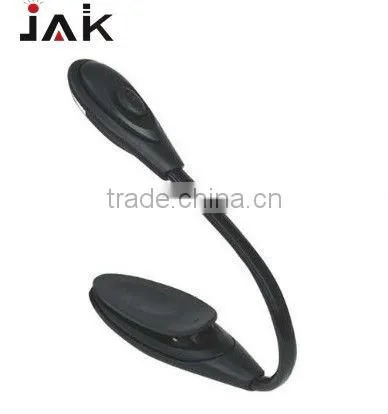 Practical neck clip on led book reading light
