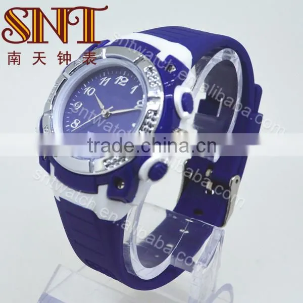 Sport watch with plastic case & strap on promotion