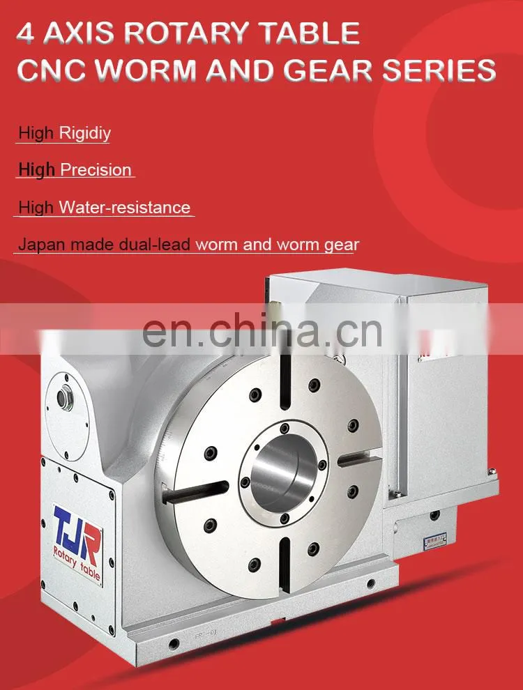 High value metal working hydraulic tjr rotary table 4th axis index rotary table for cnc milling machines