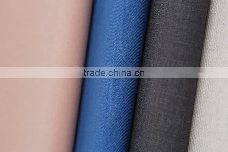 Multicolor cool 260gsm Polyester Fabric TR Suiting Fabric For Uniforms