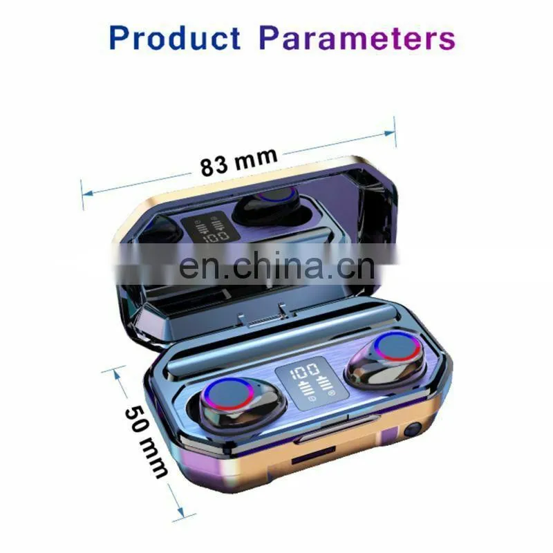 New Trend TWS M12 BT Earphone 5.0 Touch Music Earphones Stereo Bass True Wireless Earbuds With Flashlight Mic