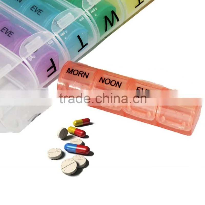 Colourful Plastic Medicine Storage Pill Box 7 Day Tablet Sorter Container Case Organizer Health Care