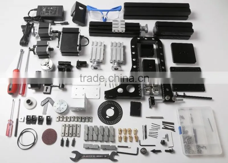 Hot sale educational equipment Big Power Electroplated Mini Metal 8 In 1 kit With Bow Arm for hobby modelmaking