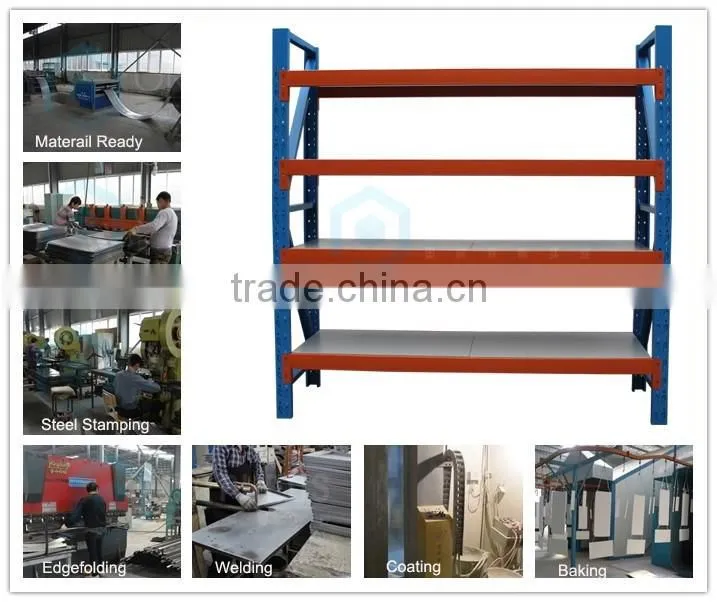Practical Shelf 4 Tier Metal Storage Rack For Warehouse