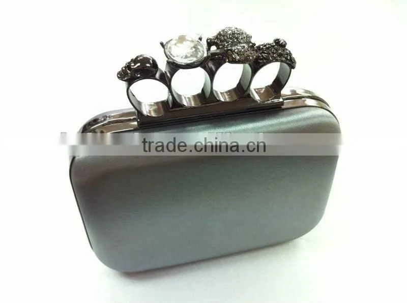 2012 best sell four rings clasp evening handbags for fashion lady