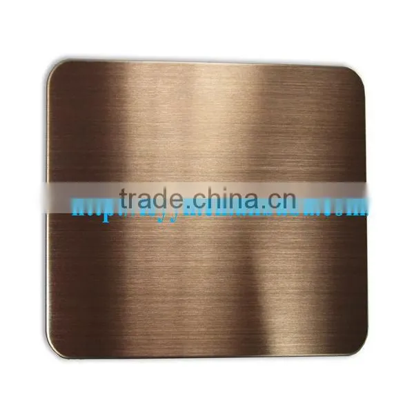 Colored decorative 304 stainless steel sheet plate hairline/hl finish